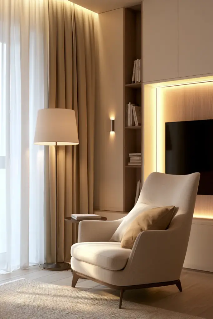 Layered Lighting Small Living Room