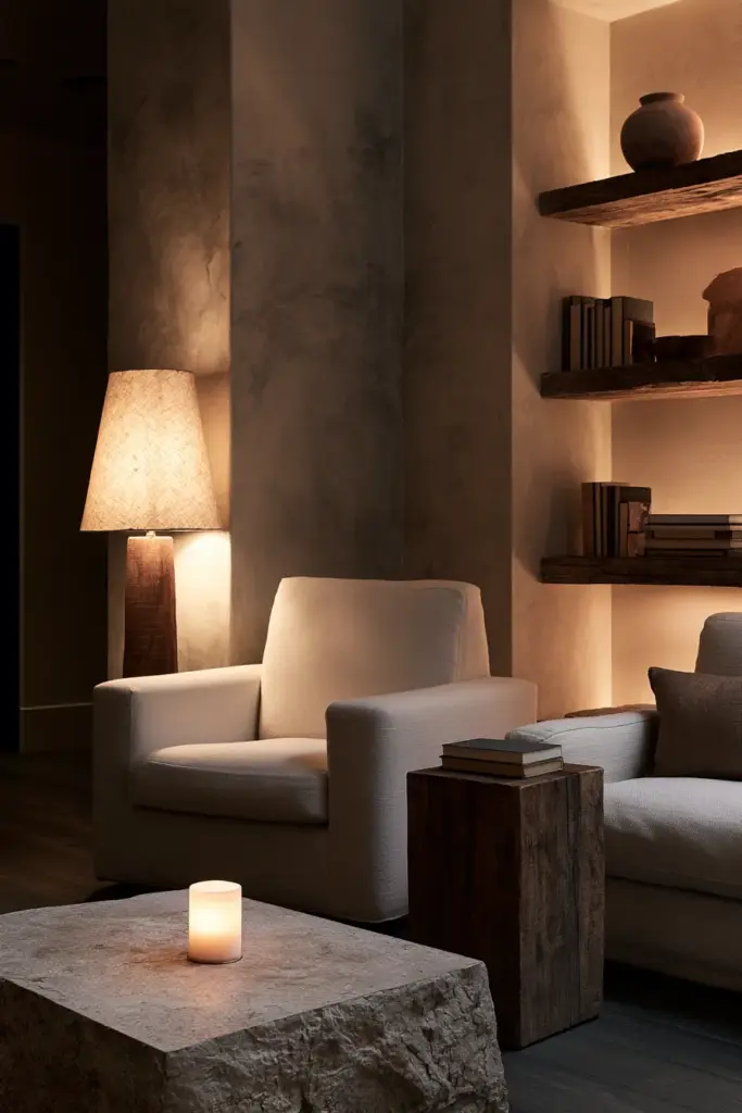 Layered Lighting in Living Room