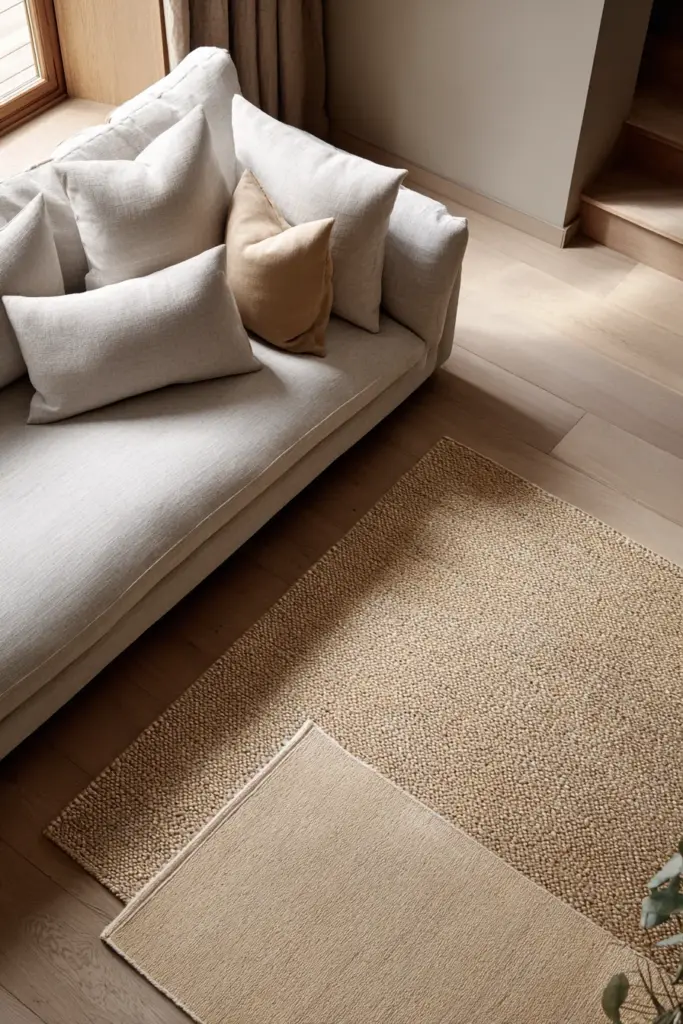 Layered Rugs and Soft Furnishings