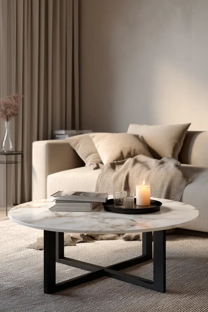 Marble Top Coffee Table Styling