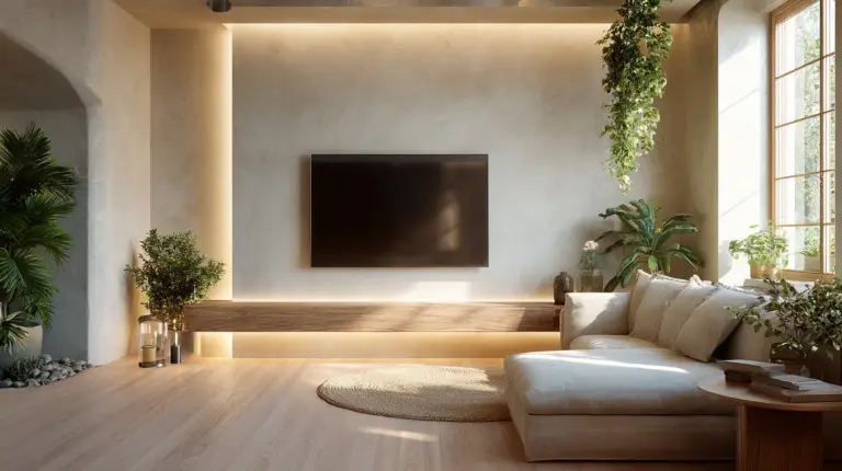 Modern Living Room TV Wall Featured