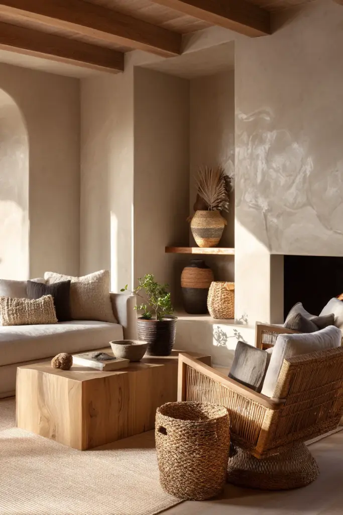 Natural Materials in Modern Living Rooms