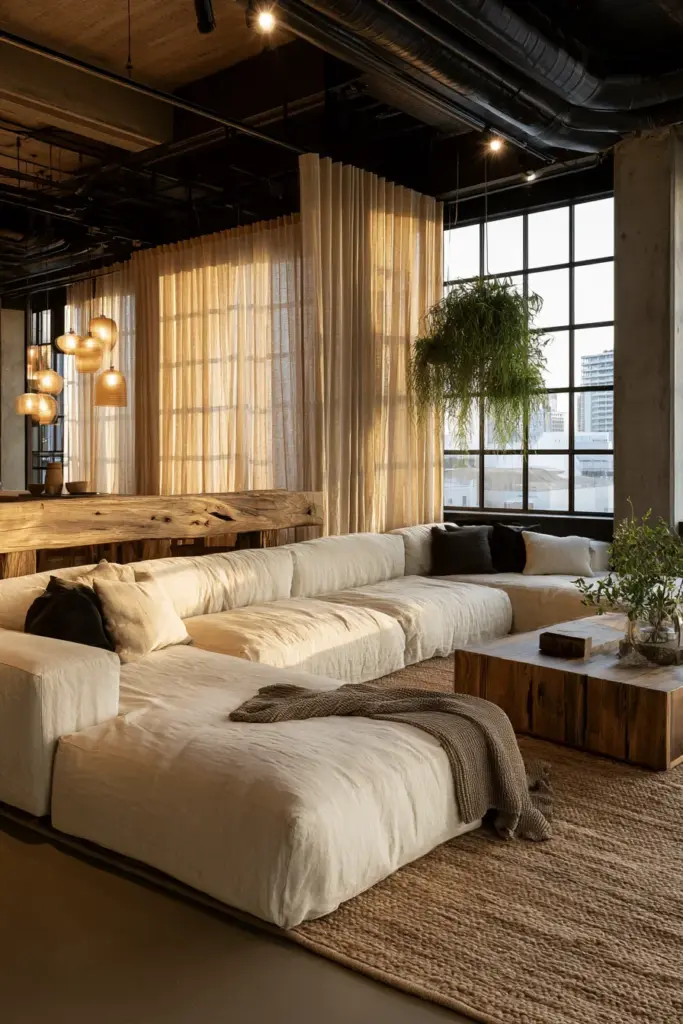 Open Plan Living Room Zone Layout