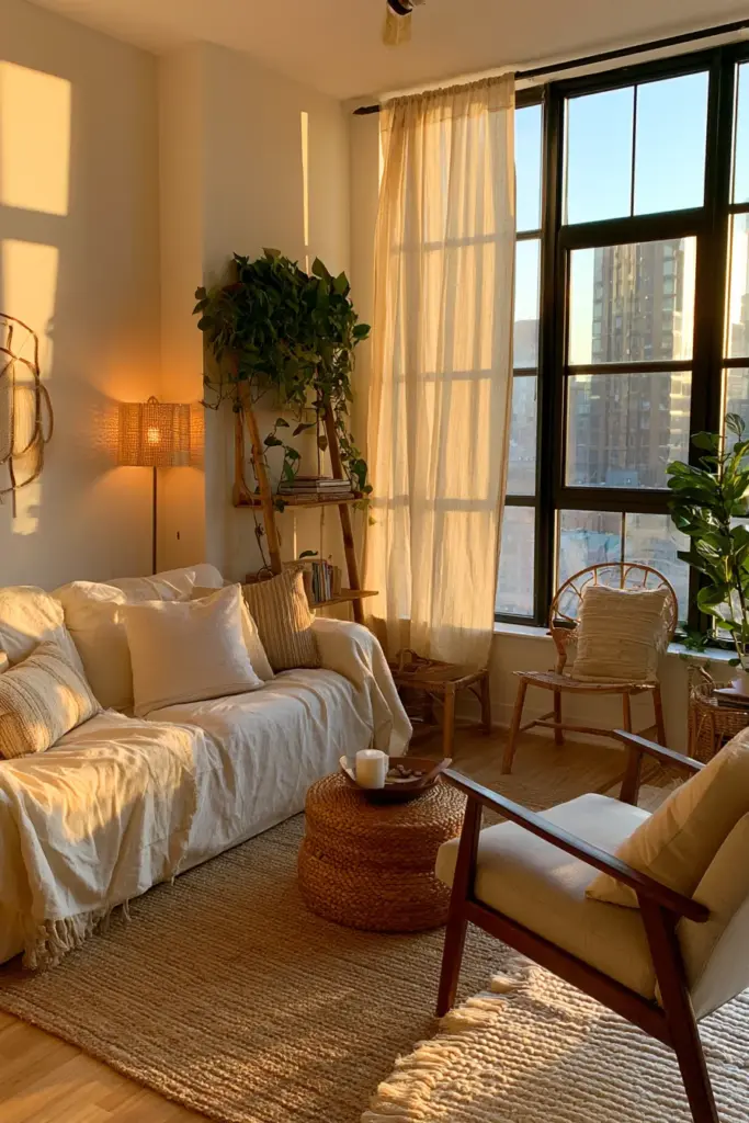 Renter-Friendly Floating Furniture Setup