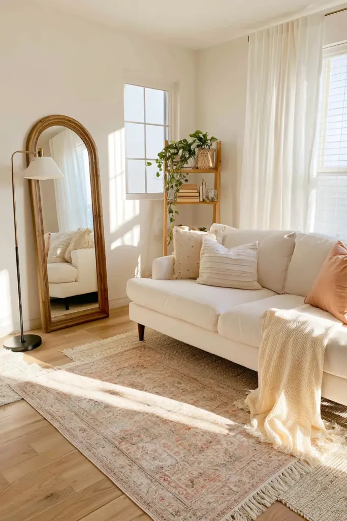 Renter-Friendly Living Room No Drill