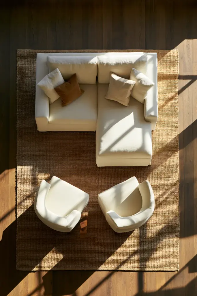 Rug Anchoring and Furniture Footprint