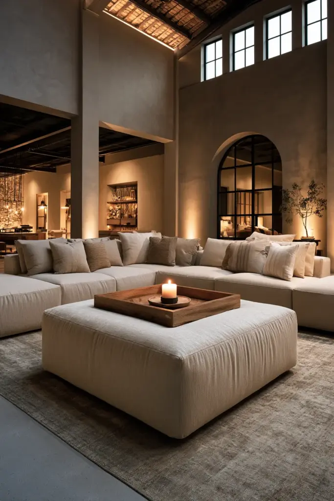 Sectional with Ottoman