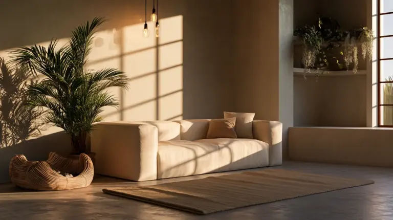 Serene Modern Japandi Living Room