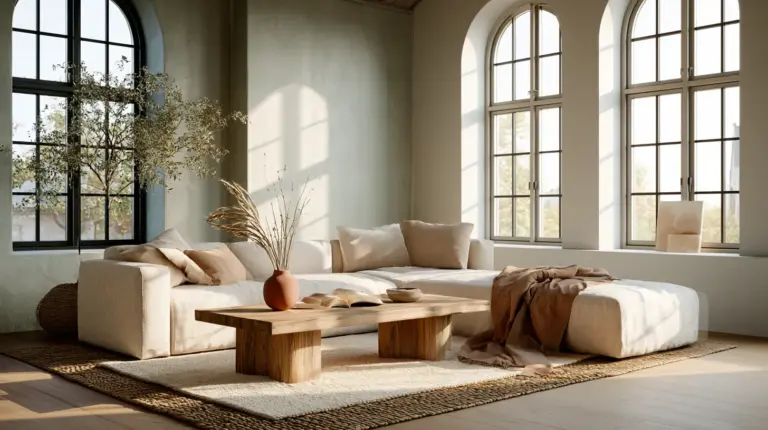 Serene Modern Rustic Living Room