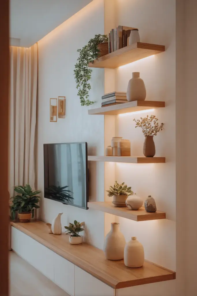 Small Living Room Vertical Focal Point