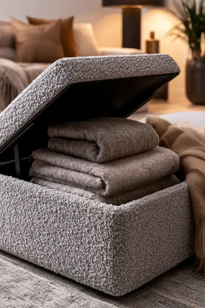 Storage Ottoman Detail