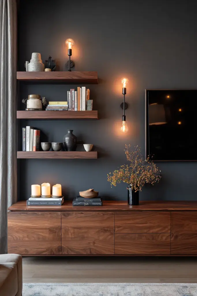 TV Wall Styled as Focal Point
