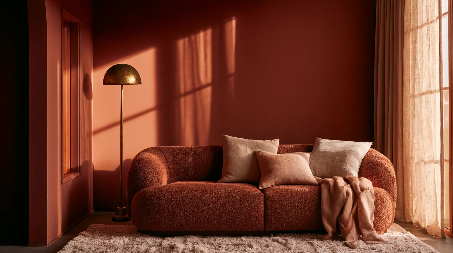 Warm Color-Drenched Living Room 2026