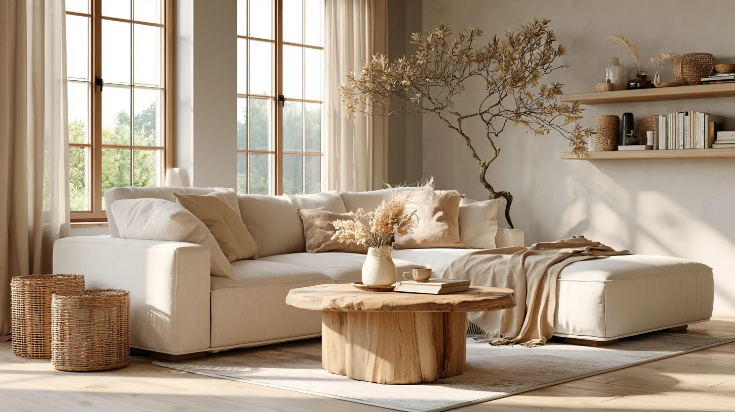 Warm Living Room Arrangement Hero