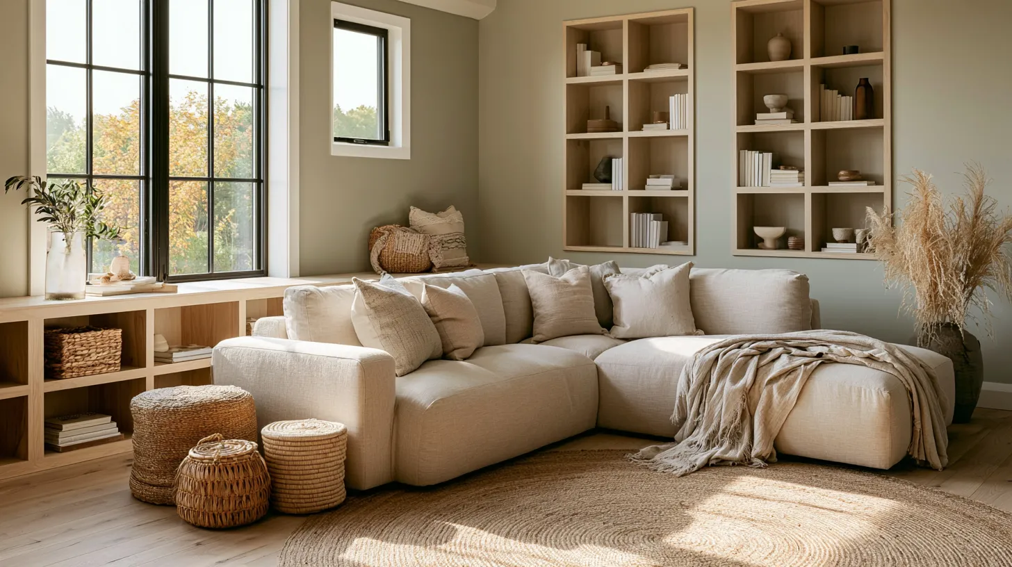 Warm Modern Rustic Living Room
