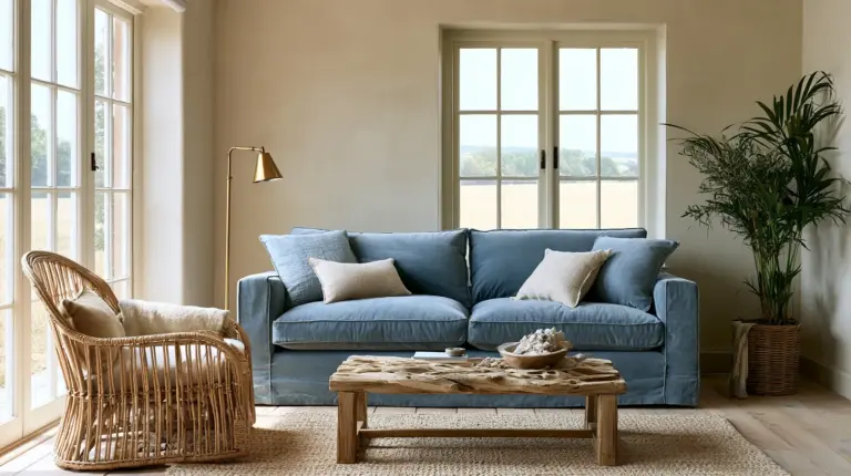 Bright Modern Coastal Living Room
