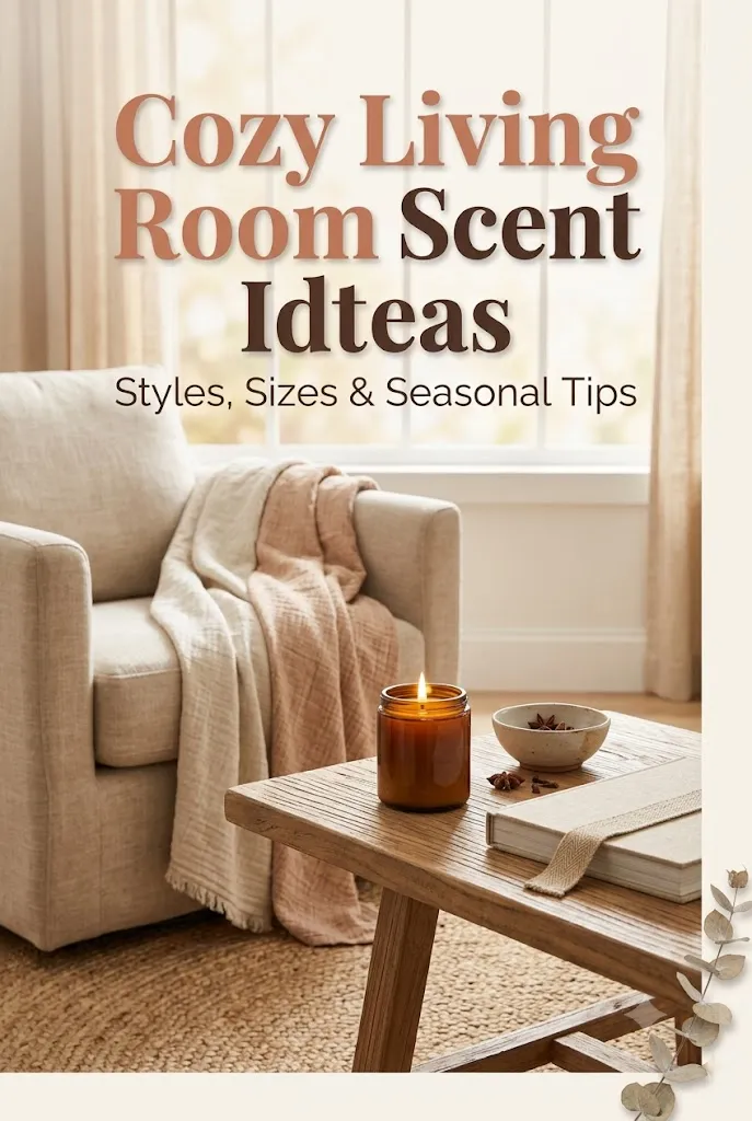 Candlelit Cozy Living Room Scene
