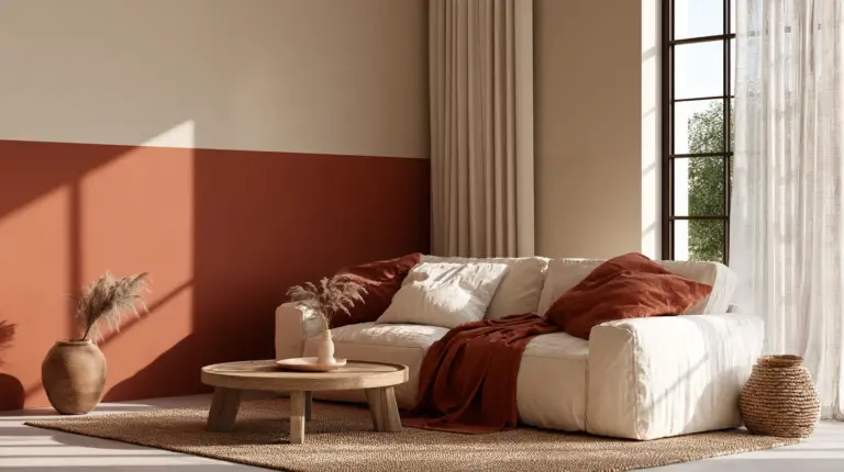 Color Blocked Living Room