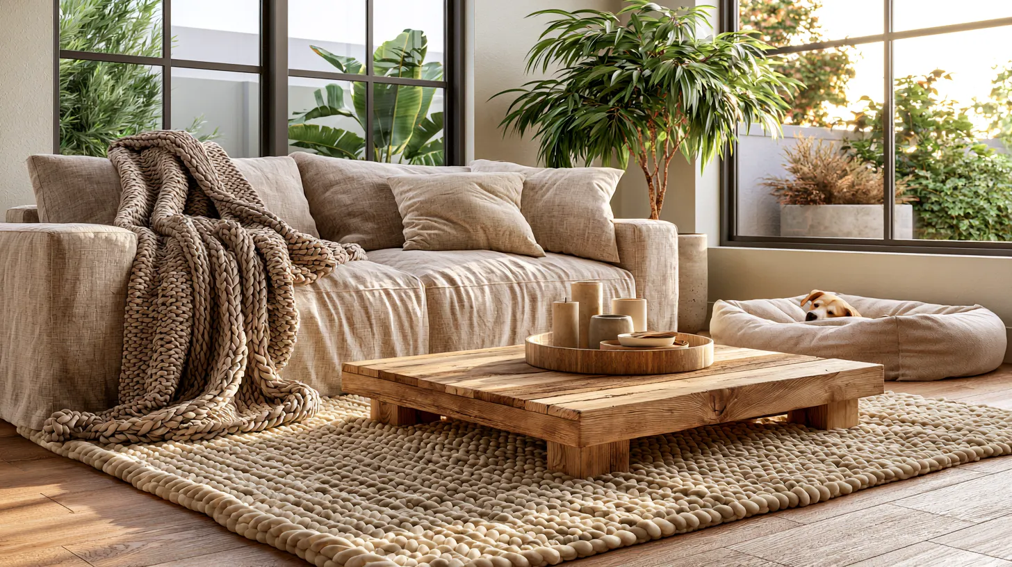 Cozy Pet-Friendly Living Room Overview