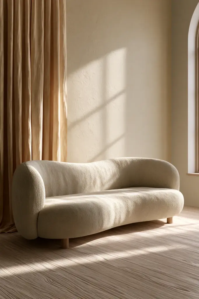Curved Sofa & Slim Furniture