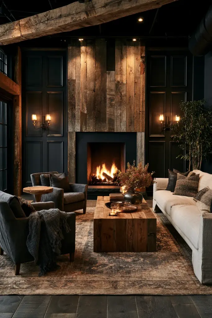 Furniture Layout Around Fireplace