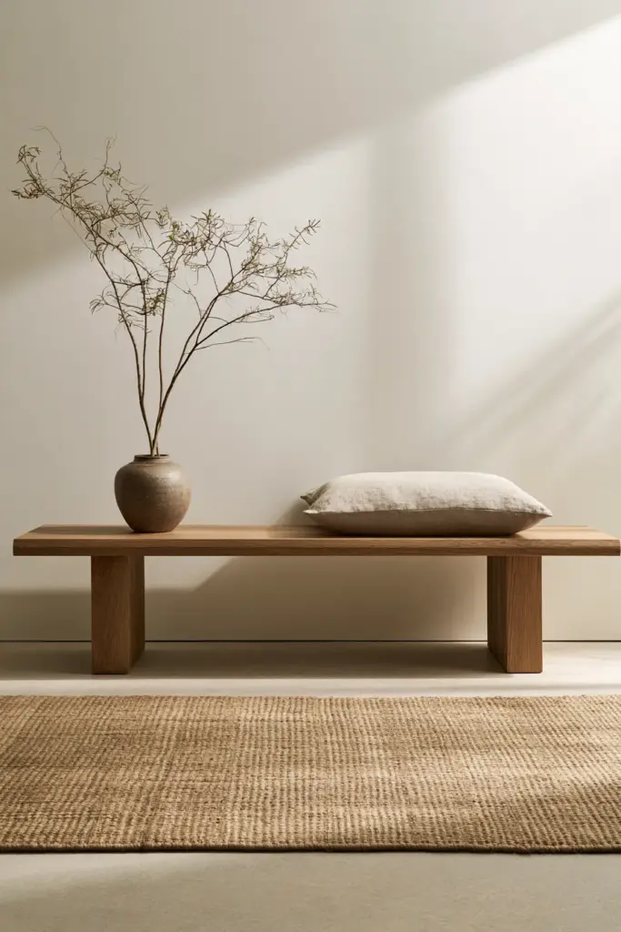 Japandi Style Cozy Entryway