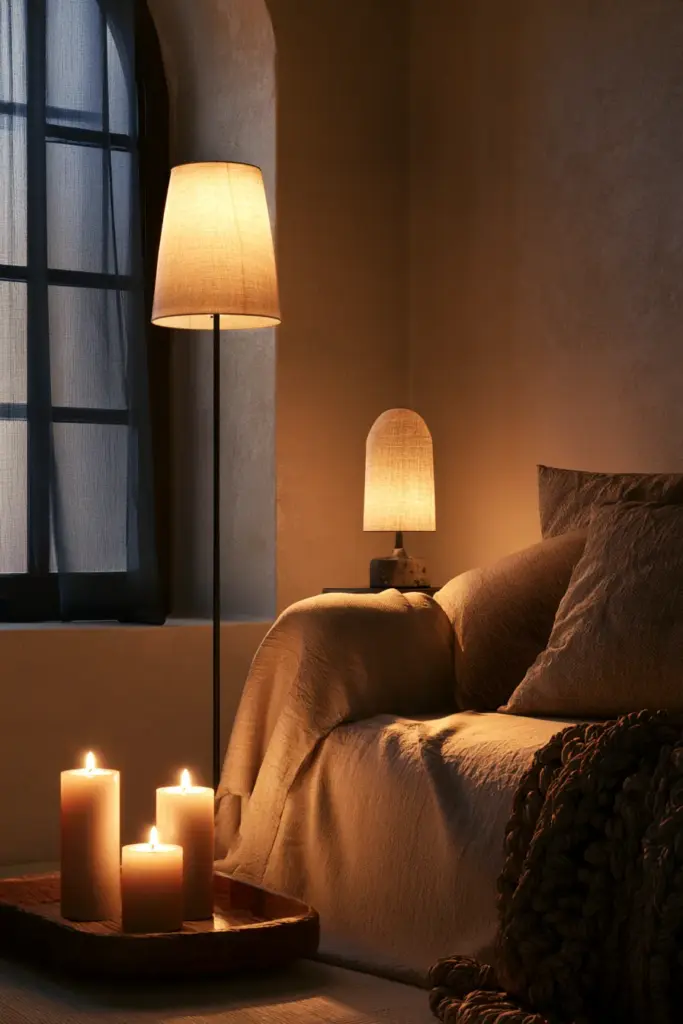 Layered Cozy Lighting