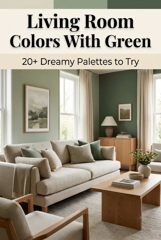 Living Room Colors With Green