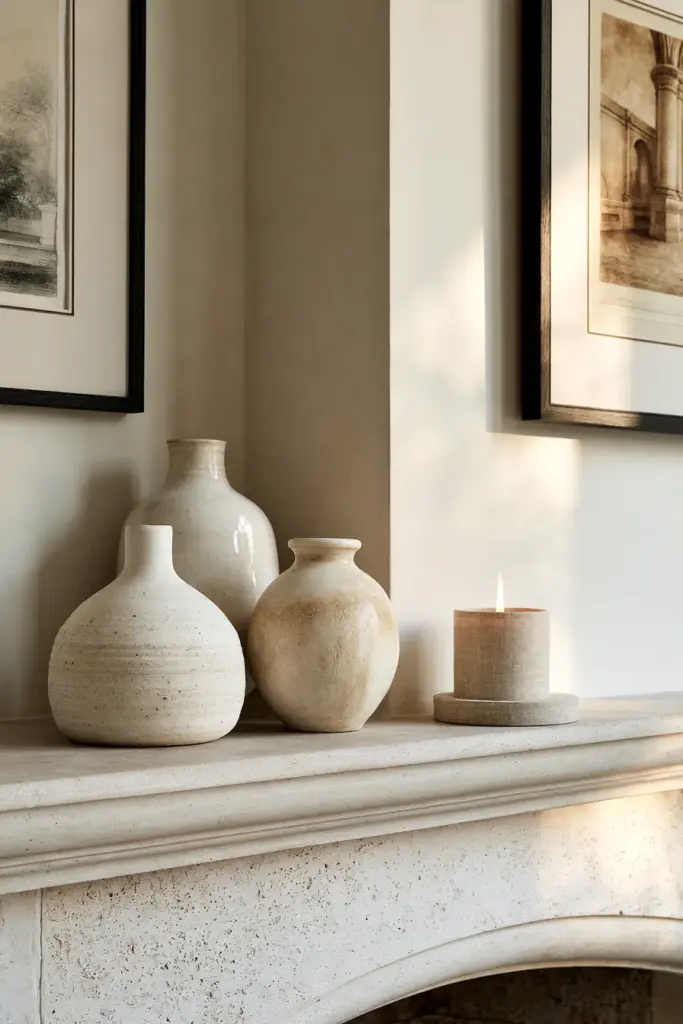 Mantel Styling Without Clutter