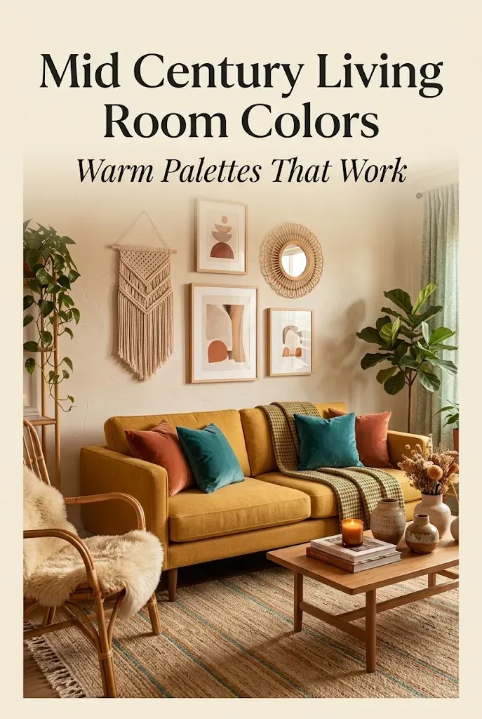 Mid Century Living Room Colors
