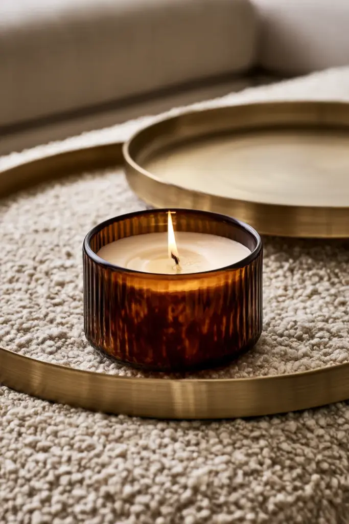 Modern Cozy Candle Styling