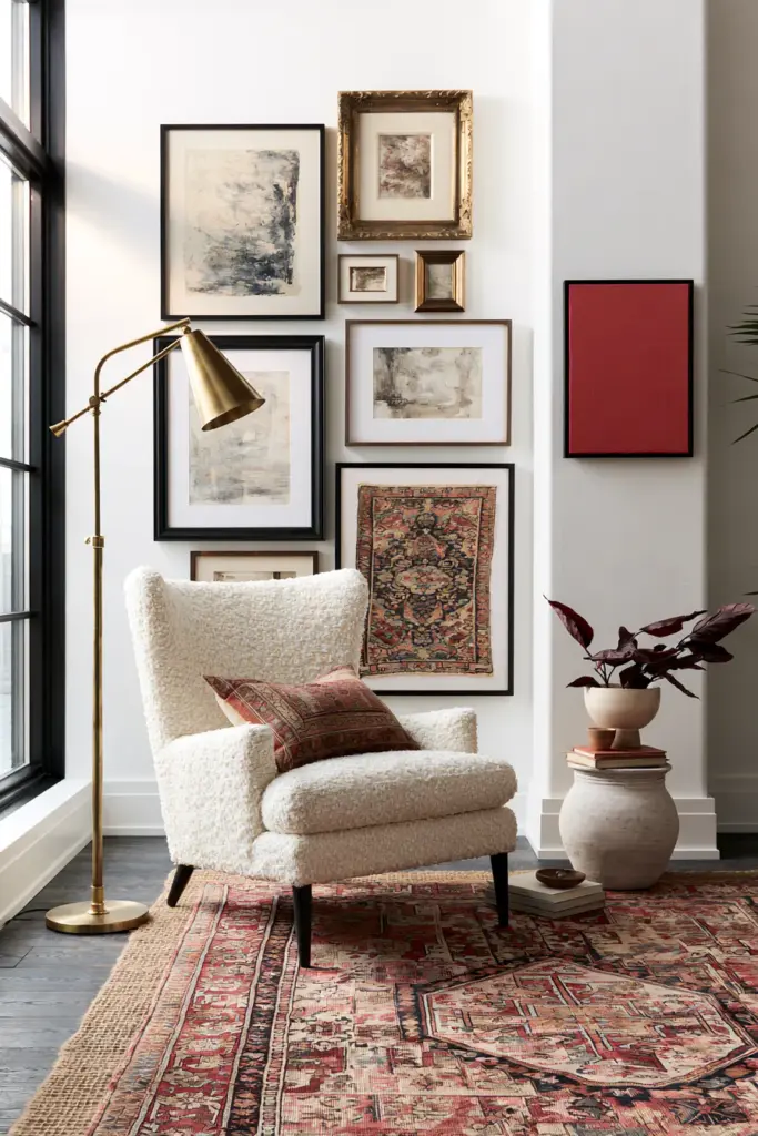 Modern Eclectic Cozy Living Room