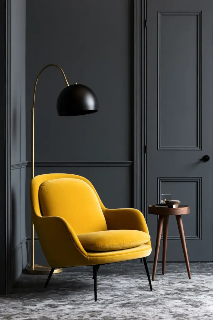 Modern Mustard Yellow Corner
