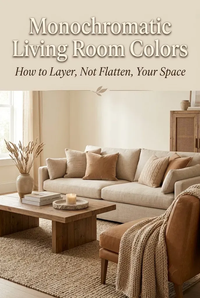 Monochromatic Living Room Colors
