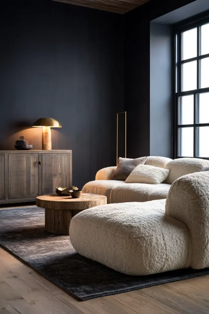 Moody Dark Accent Wall