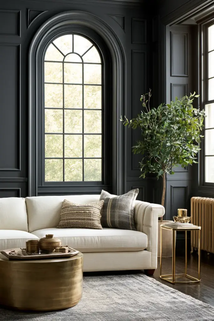 Moody Dark Accent Wall