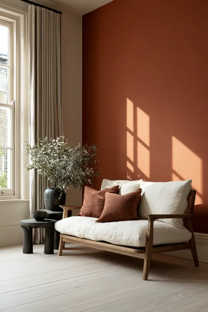 North-Facing Room Warmed by Terracotta