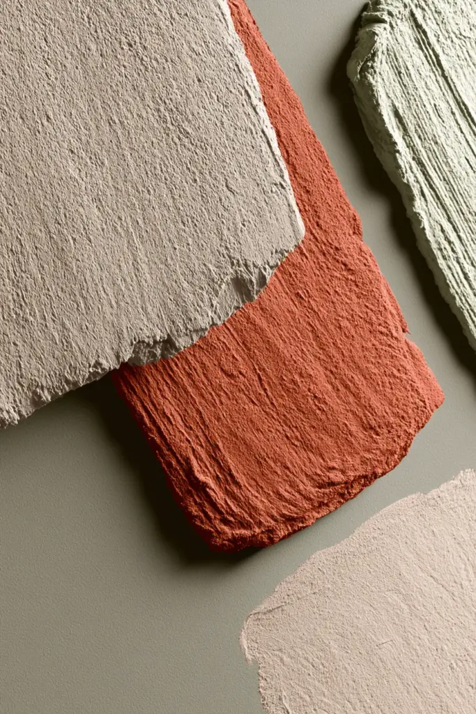 Paint Swatches and Texture Close-Up