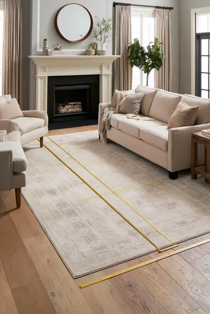 Rug Sizing in a Living Room