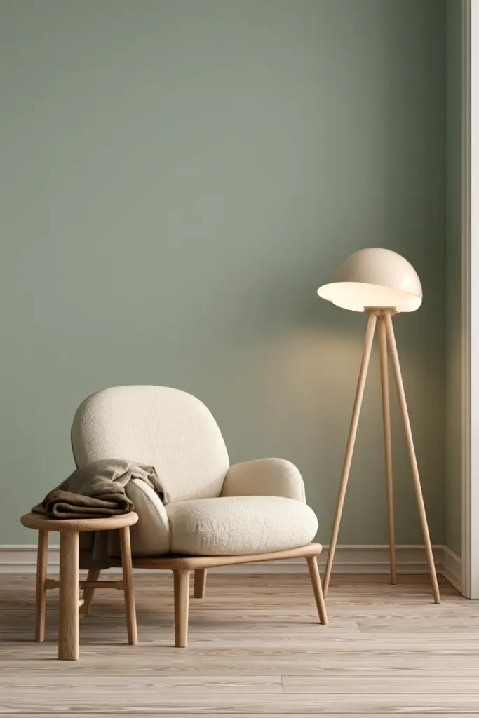 Small Living Room in Sage Green