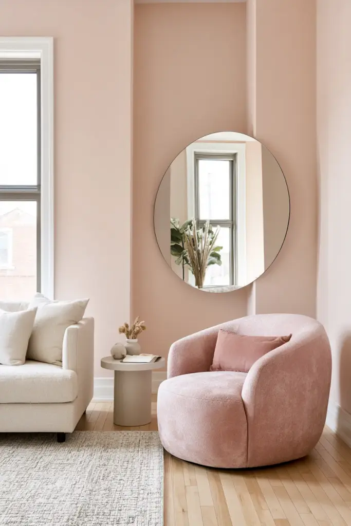 Small Pink Living Room