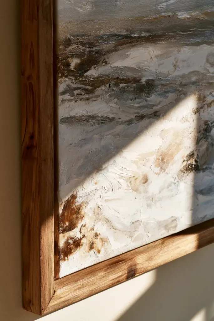 Textured Cozy Wall Art Close-Up