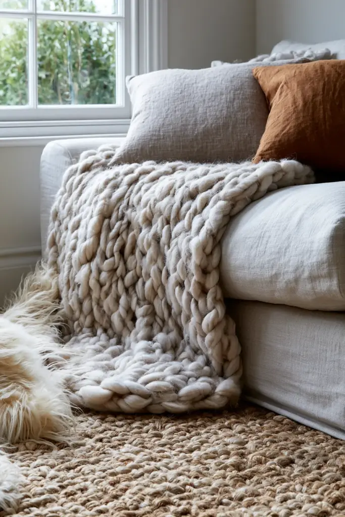Textured Throws and Cushions