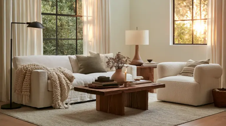 Warm Balanced Living Room
