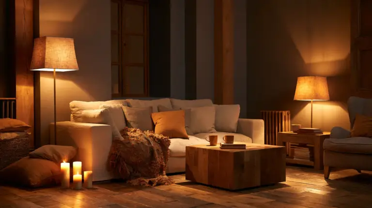 Warm Living Room Glow