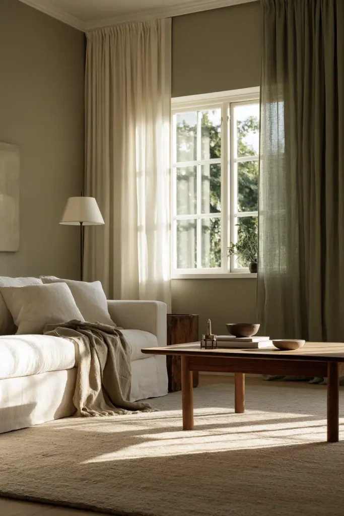 Warm Neutral Color Palette Curtains