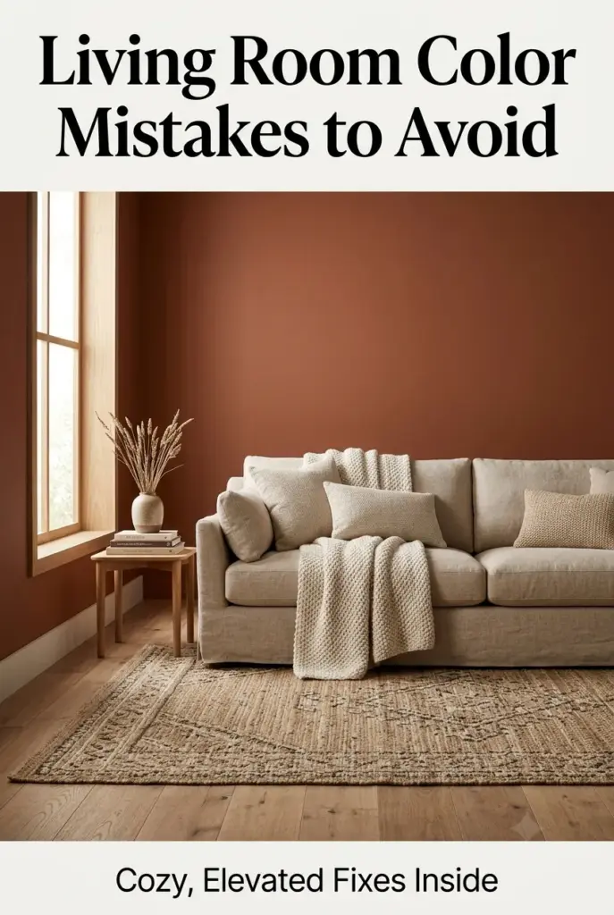 Warm Terracotta Living Room