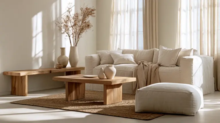 Warm White Living Room Hero