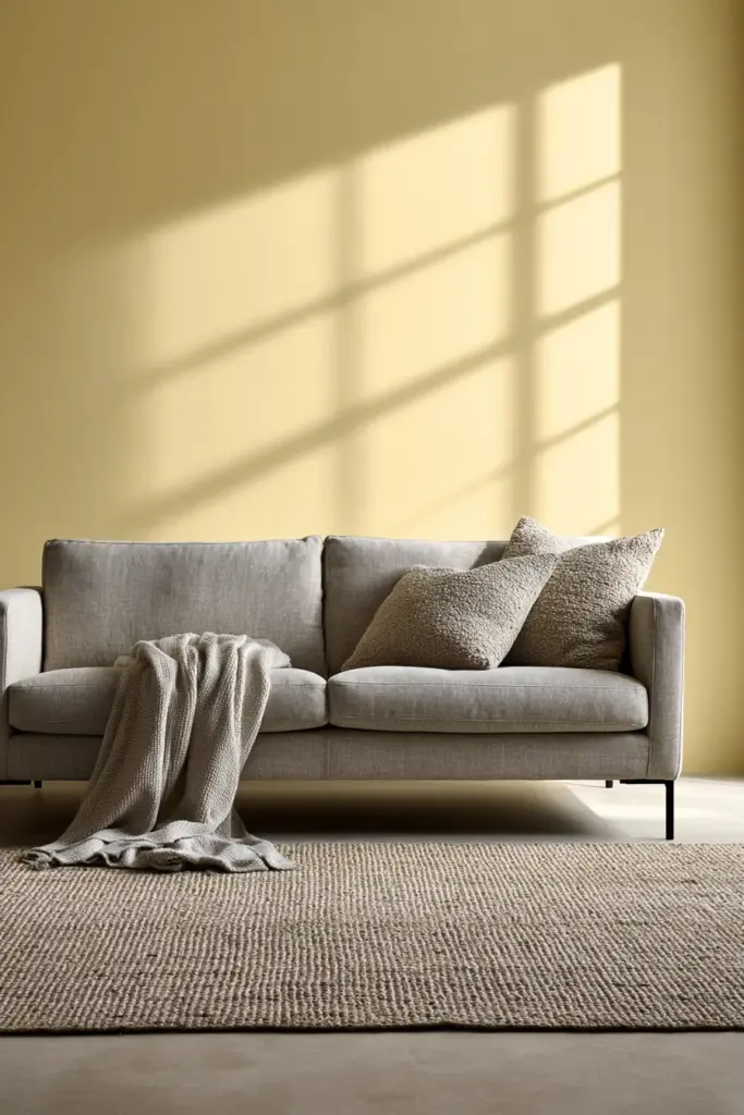 Yellow and Gray Living Room